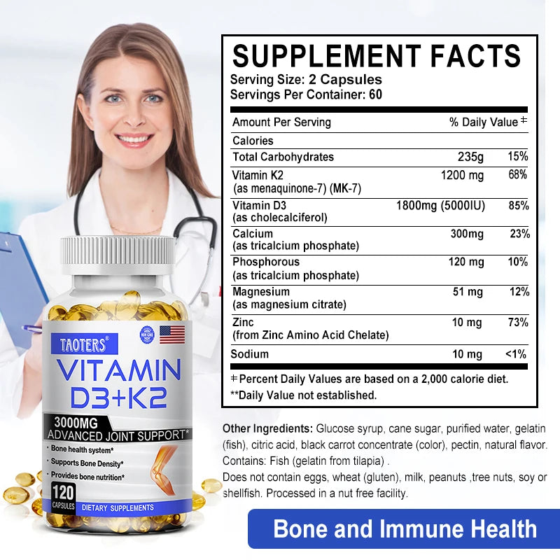 Vitamin D3 K2 Capsules