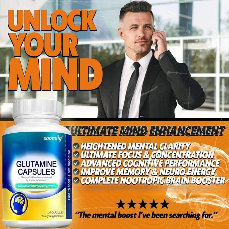 Brain Boost Glutamine Capsules