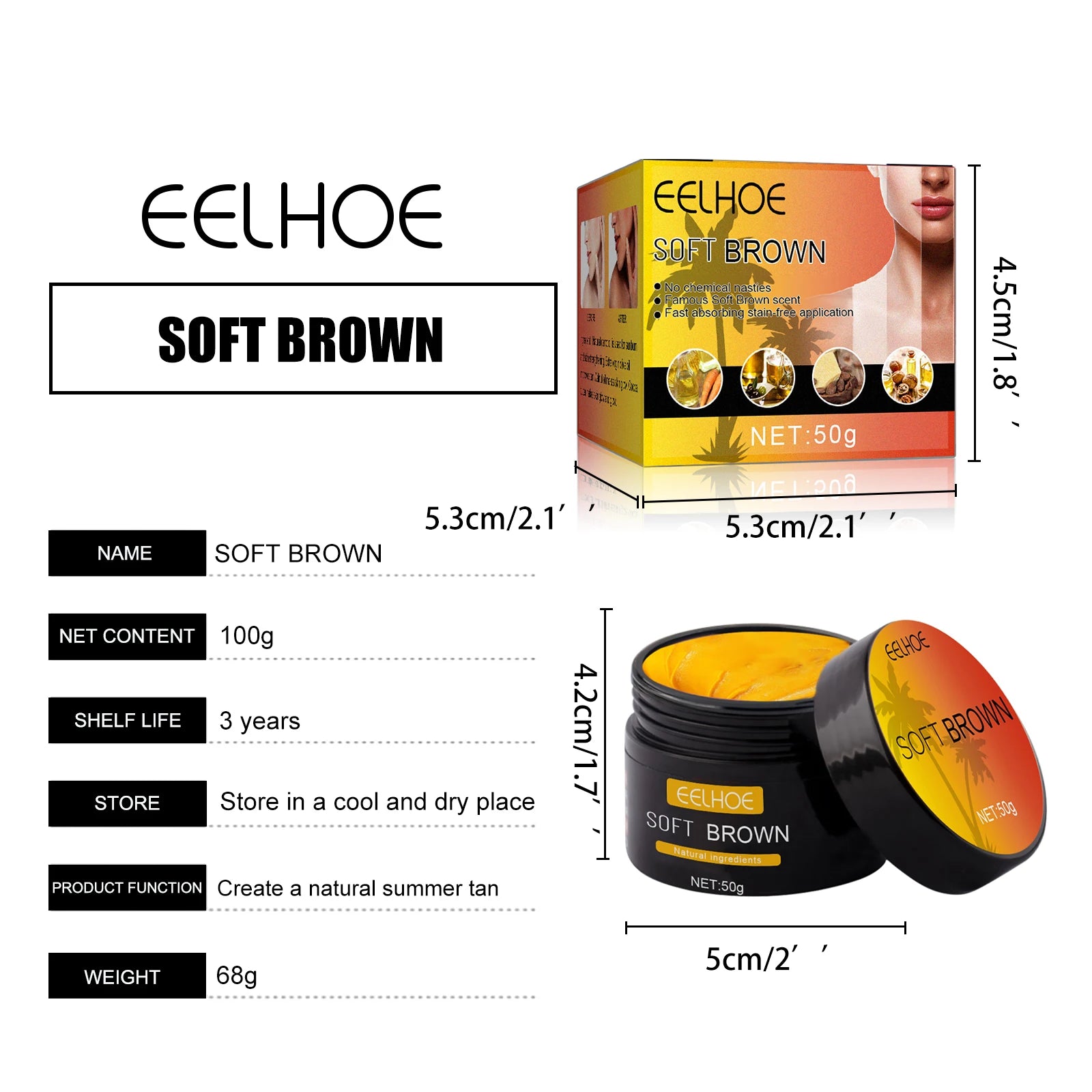 Eelhoe Soft Brown Cream