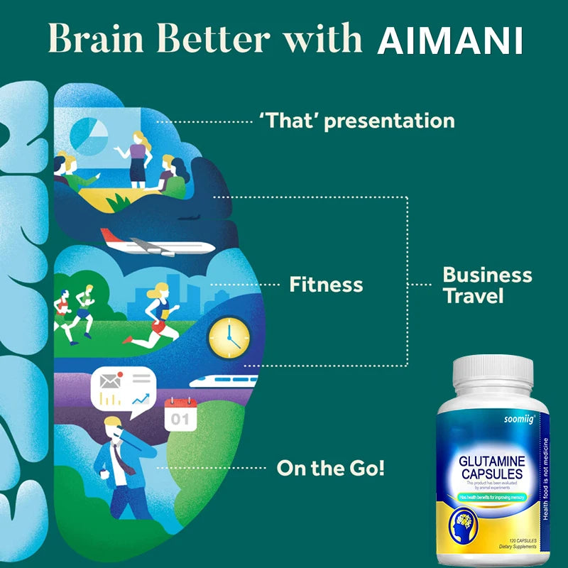 Brain Boost Glutamine Capsules