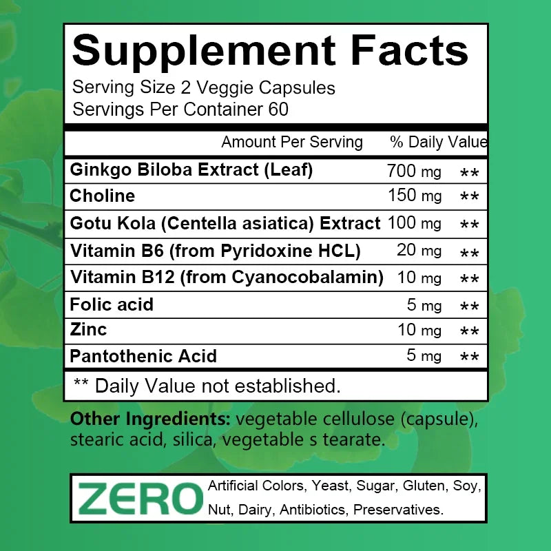 Ginkgo Biloba Brain Booster