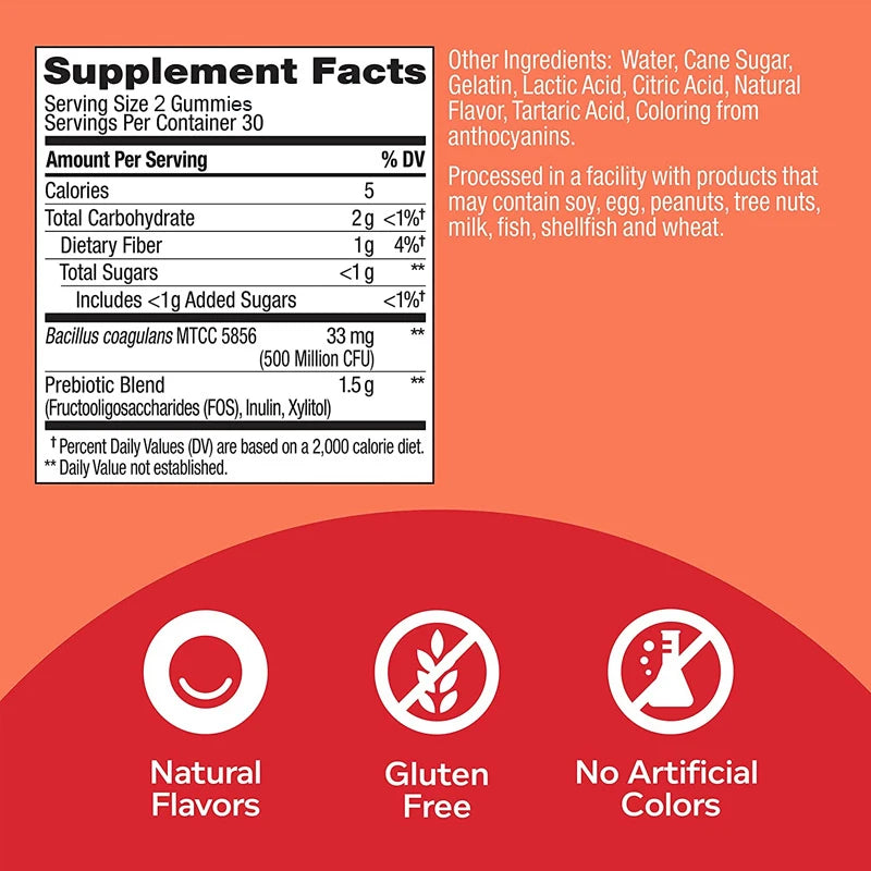 Probiotic Prebiotic Gummy Supplement