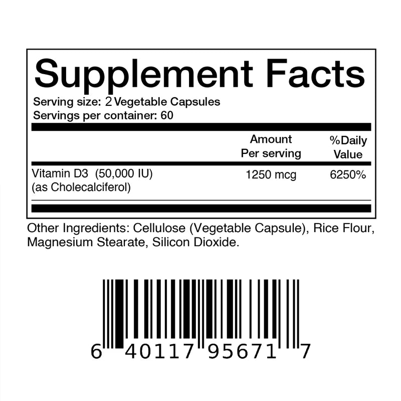 High Potency Vitamin D3 Supplement